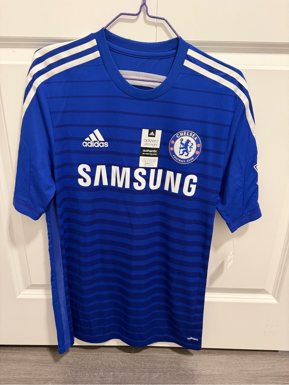 adidas Blue Chelsea FC Home Jersey with White Accents